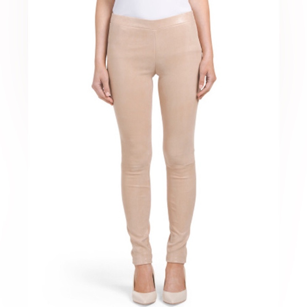 J Brand Edita Leather Pull On Leggings